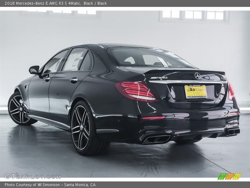 Black / Black 2018 Mercedes-Benz E AMG 63 S 4Matic