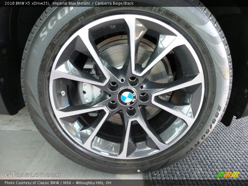 Imperial Blue Metallic / Canberra Beige/Black 2018 BMW X5 xDrive35i