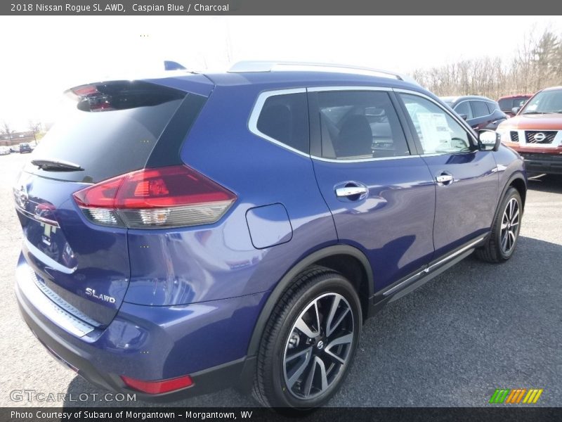 Caspian Blue / Charcoal 2018 Nissan Rogue SL AWD