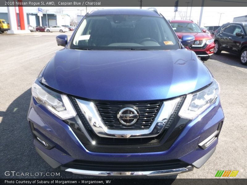 Caspian Blue / Charcoal 2018 Nissan Rogue SL AWD