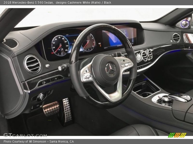 designo Cashmere White (Matte) / Black 2018 Mercedes-Benz S 560 Sedan