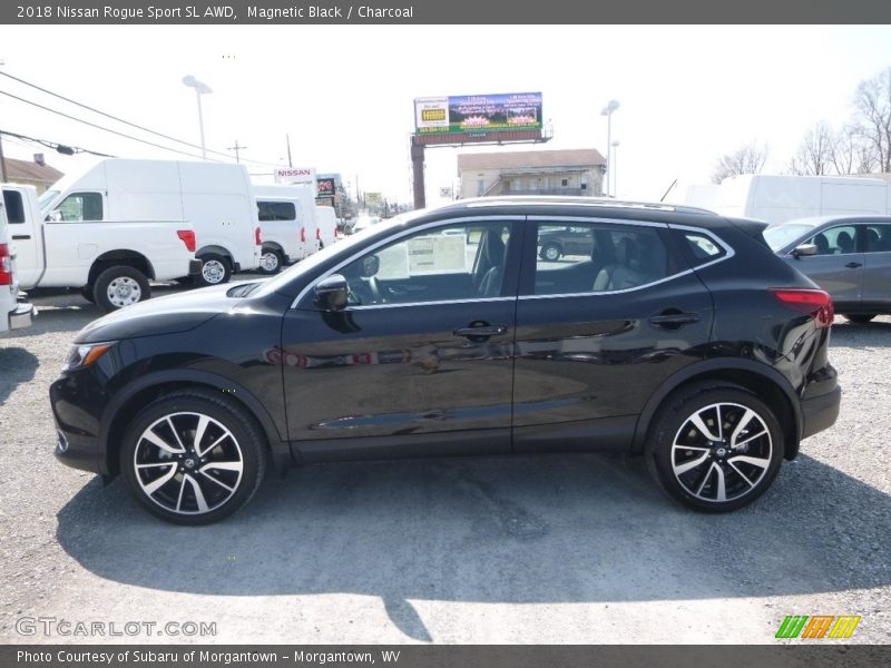 Magnetic Black / Charcoal 2018 Nissan Rogue Sport SL AWD