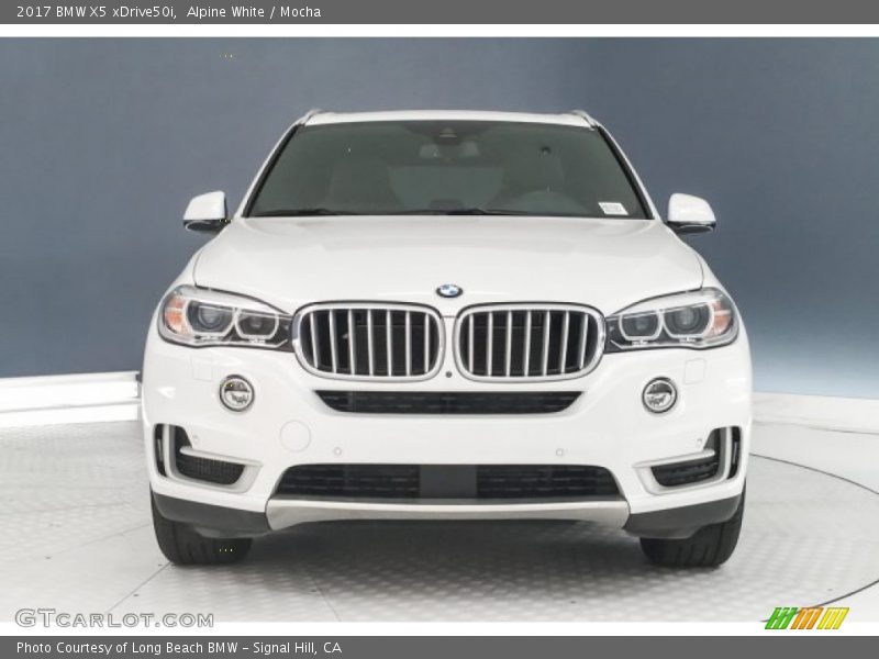 Alpine White / Mocha 2017 BMW X5 xDrive50i