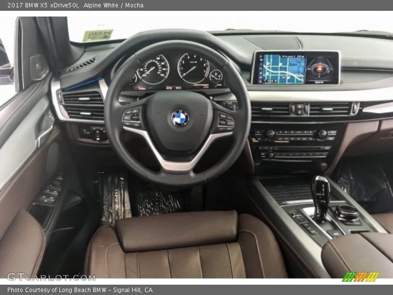 Alpine White / Mocha 2017 BMW X5 xDrive50i