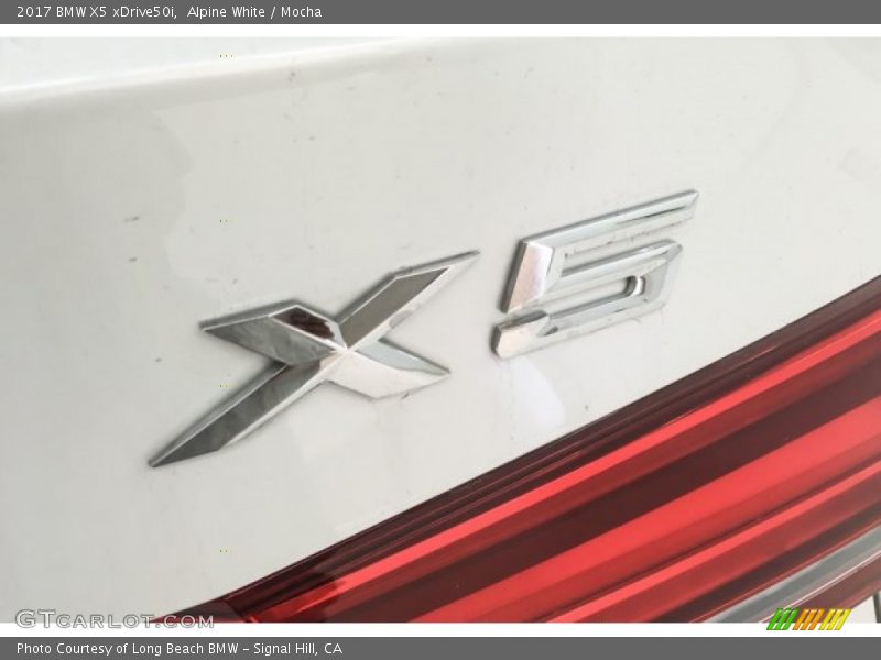 Alpine White / Mocha 2017 BMW X5 xDrive50i