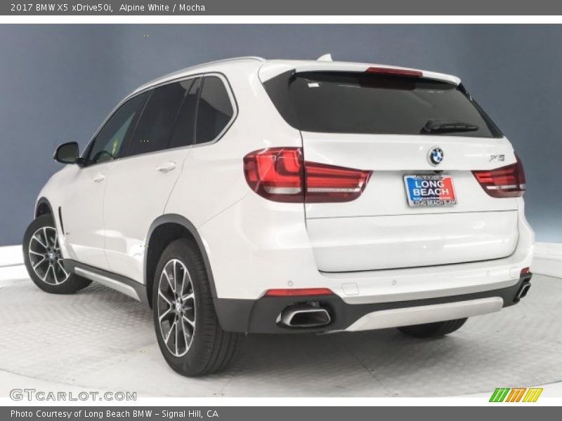 Alpine White / Mocha 2017 BMW X5 xDrive50i