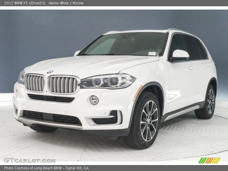 Alpine White / Mocha 2017 BMW X5 xDrive50i