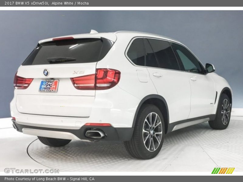 Alpine White / Mocha 2017 BMW X5 xDrive50i