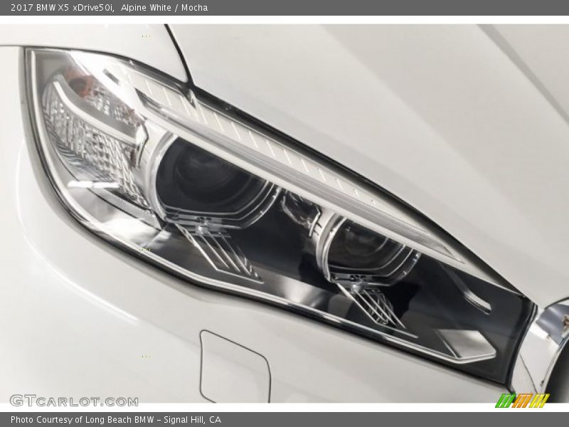 Alpine White / Mocha 2017 BMW X5 xDrive50i
