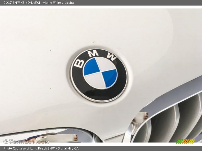 Alpine White / Mocha 2017 BMW X5 xDrive50i