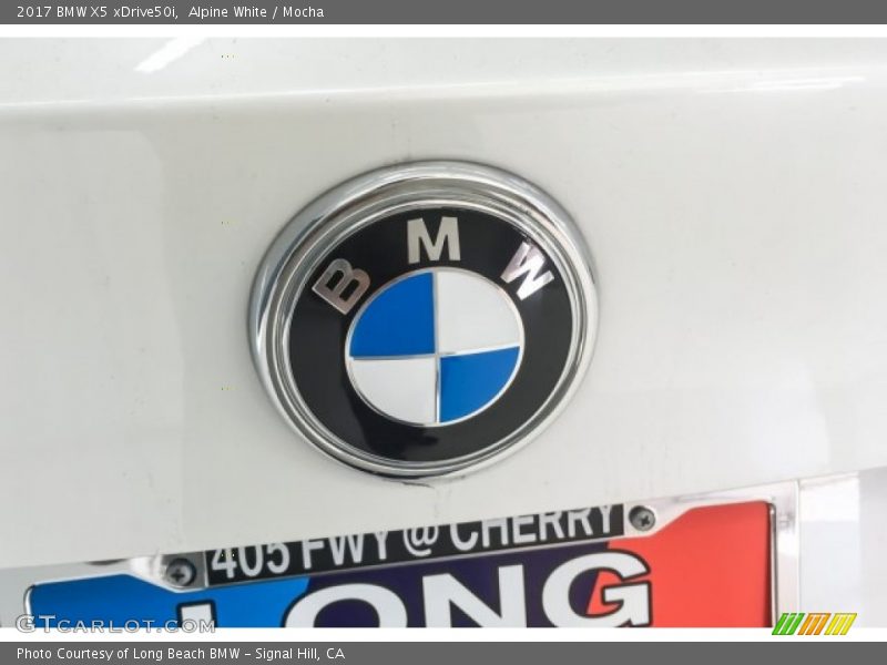 Alpine White / Mocha 2017 BMW X5 xDrive50i