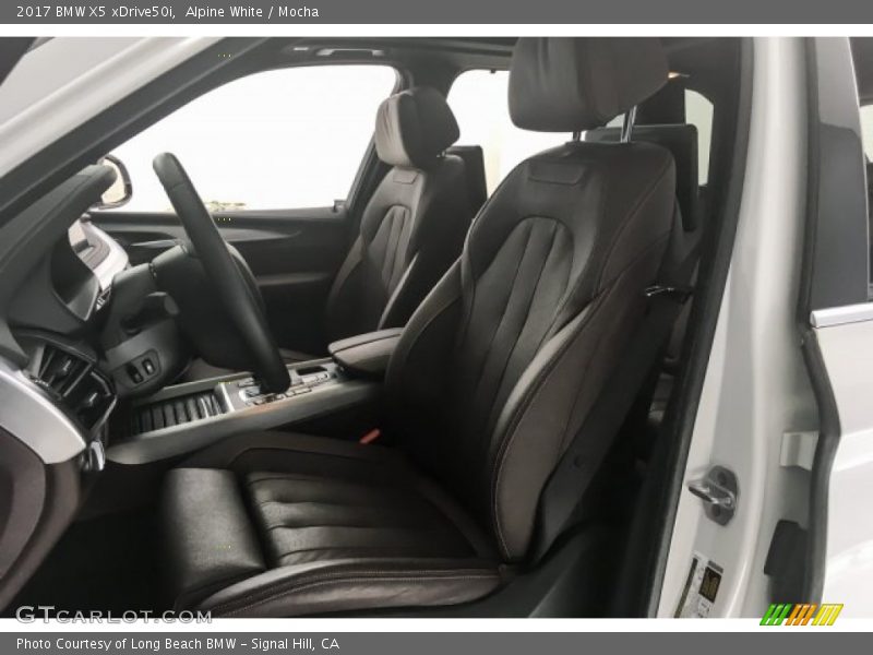 Alpine White / Mocha 2017 BMW X5 xDrive50i