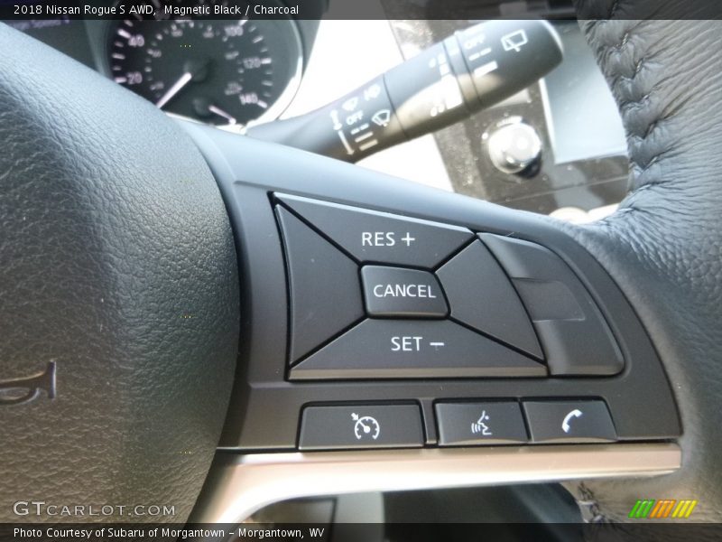 Magnetic Black / Charcoal 2018 Nissan Rogue S AWD