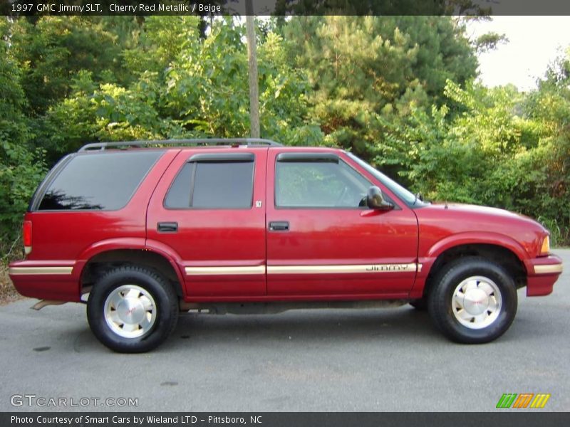 Cherry Red Metallic / Beige 1997 GMC Jimmy SLT