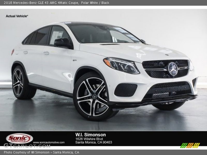 Polar White / Black 2018 Mercedes-Benz GLE 43 AMG 4Matic Coupe