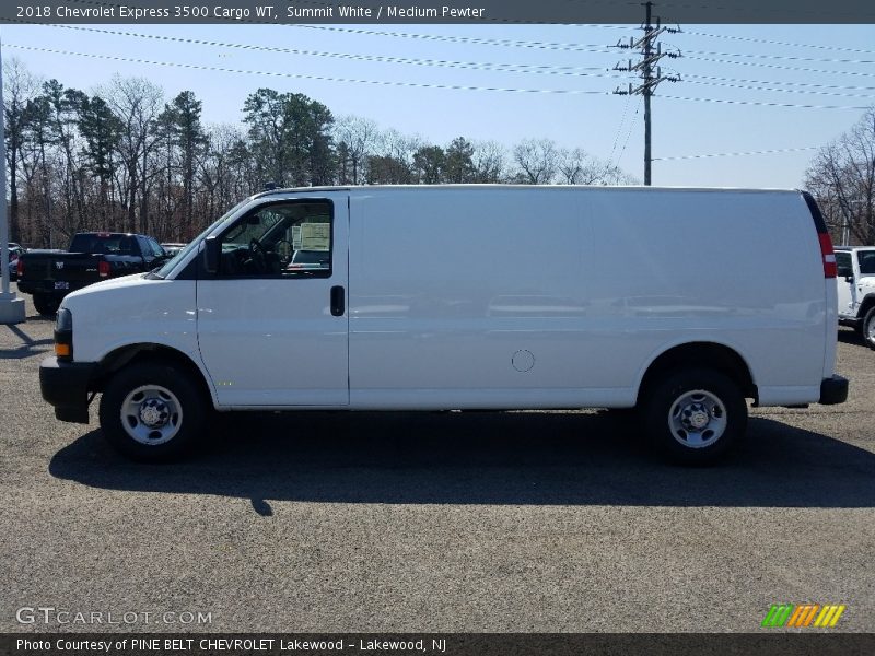 Summit White / Medium Pewter 2018 Chevrolet Express 3500 Cargo WT