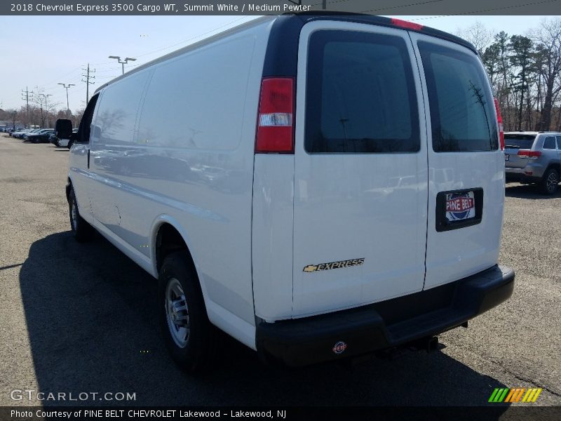 Summit White / Medium Pewter 2018 Chevrolet Express 3500 Cargo WT