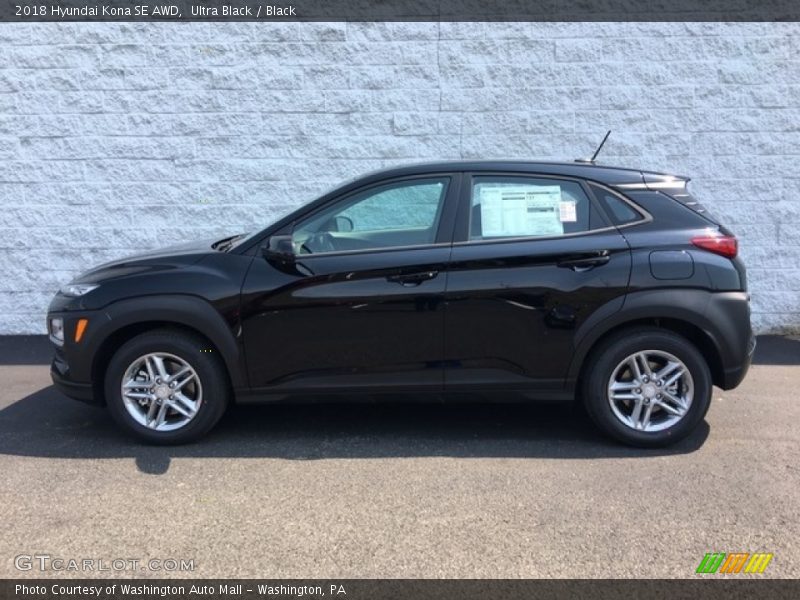 Ultra Black / Black 2018 Hyundai Kona SE AWD