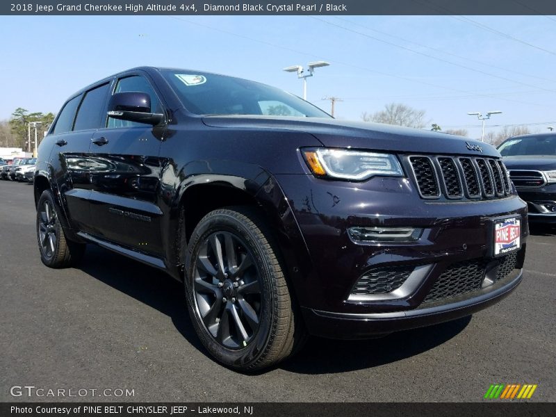 Diamond Black Crystal Pearl / Black 2018 Jeep Grand Cherokee High Altitude 4x4