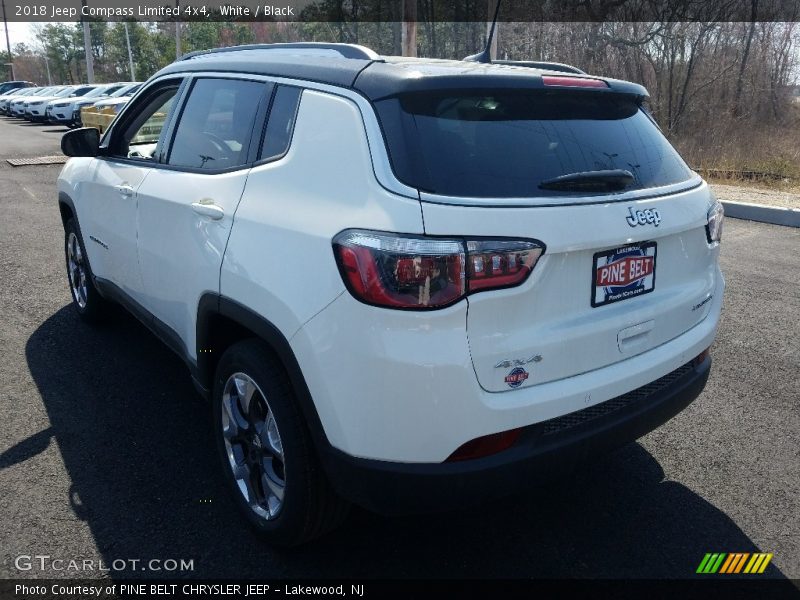 White / Black 2018 Jeep Compass Limited 4x4