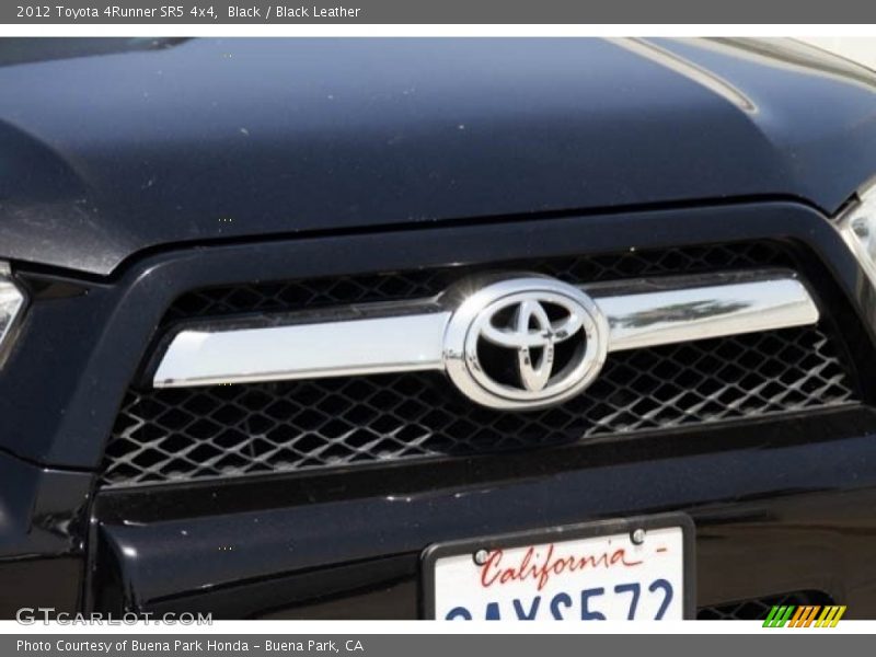 Black / Black Leather 2012 Toyota 4Runner SR5 4x4