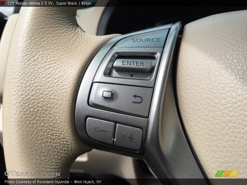 Super Black / Beige 2015 Nissan Altima 2.5 SV