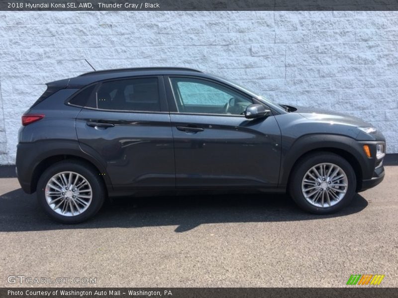 Thunder Gray / Black 2018 Hyundai Kona SEL AWD