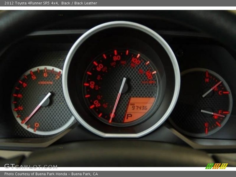 Black / Black Leather 2012 Toyota 4Runner SR5 4x4