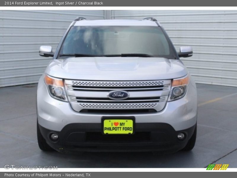 Ingot Silver / Charcoal Black 2014 Ford Explorer Limited