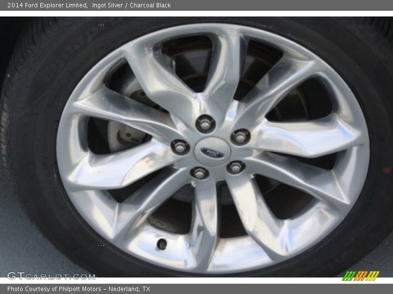 Ingot Silver / Charcoal Black 2014 Ford Explorer Limited