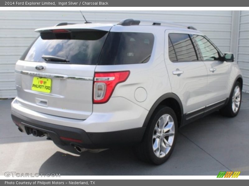 Ingot Silver / Charcoal Black 2014 Ford Explorer Limited