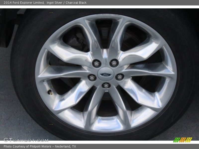 Ingot Silver / Charcoal Black 2014 Ford Explorer Limited