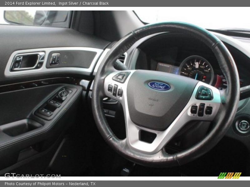 Ingot Silver / Charcoal Black 2014 Ford Explorer Limited