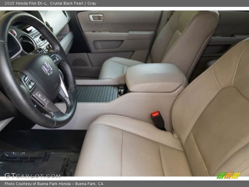 Crystal Black Pearl / Gray 2015 Honda Pilot EX-L
