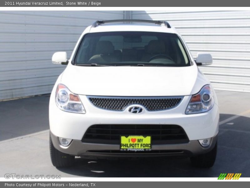 Stone White / Beige 2011 Hyundai Veracruz Limited