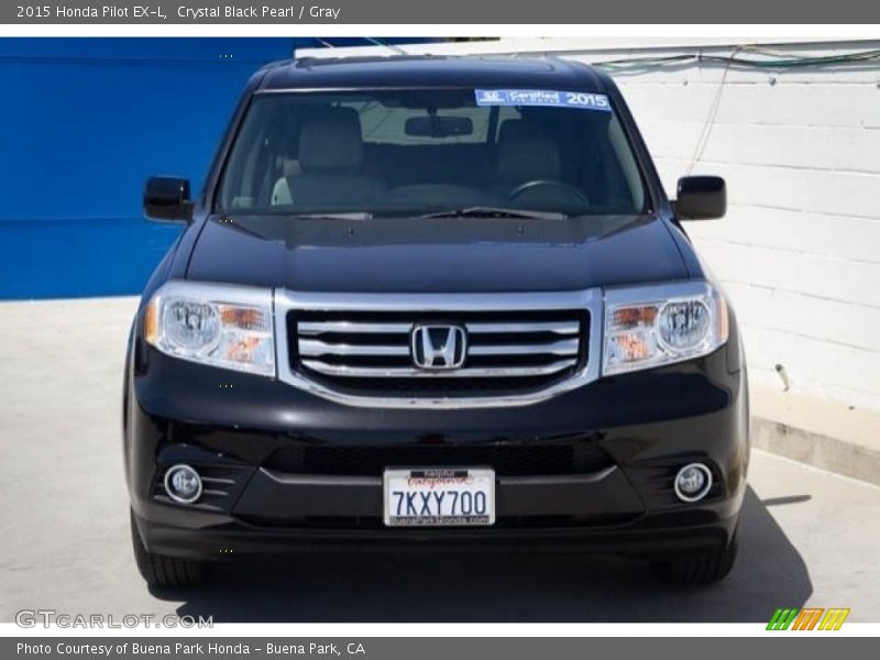 Crystal Black Pearl / Gray 2015 Honda Pilot EX-L