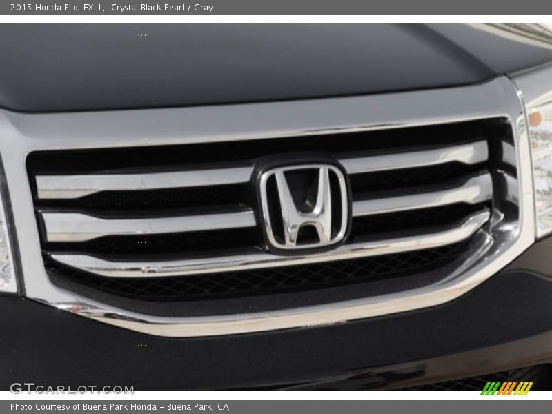 Crystal Black Pearl / Gray 2015 Honda Pilot EX-L