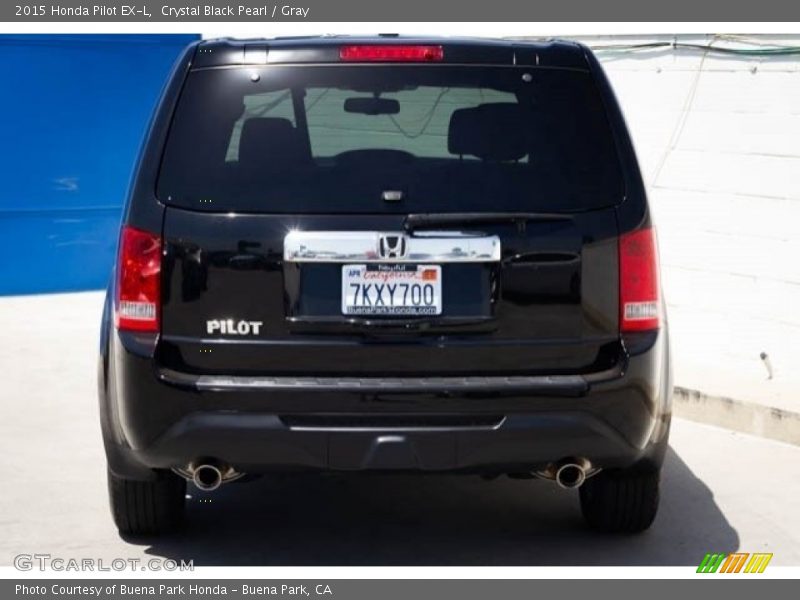 Crystal Black Pearl / Gray 2015 Honda Pilot EX-L