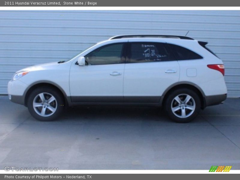 Stone White / Beige 2011 Hyundai Veracruz Limited
