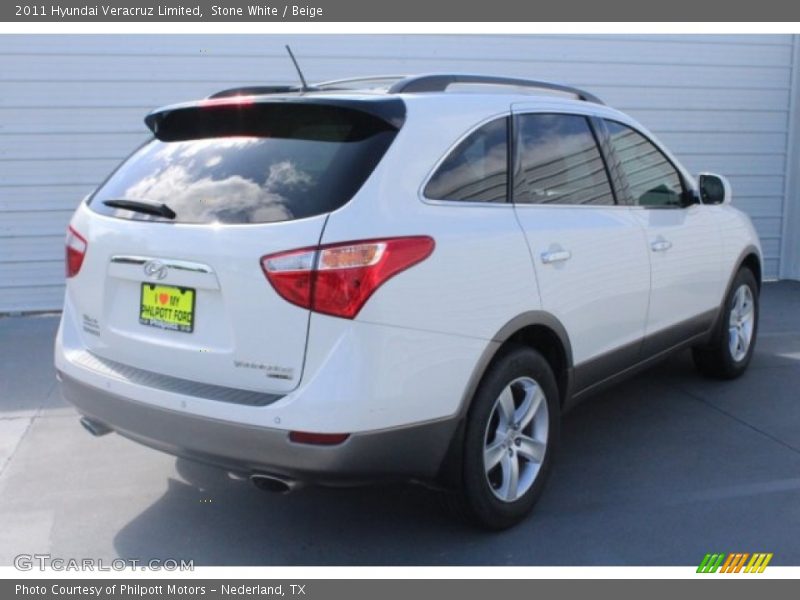Stone White / Beige 2011 Hyundai Veracruz Limited