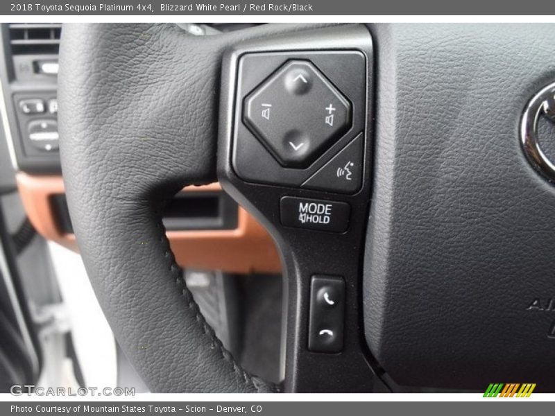 Controls of 2018 Sequoia Platinum 4x4