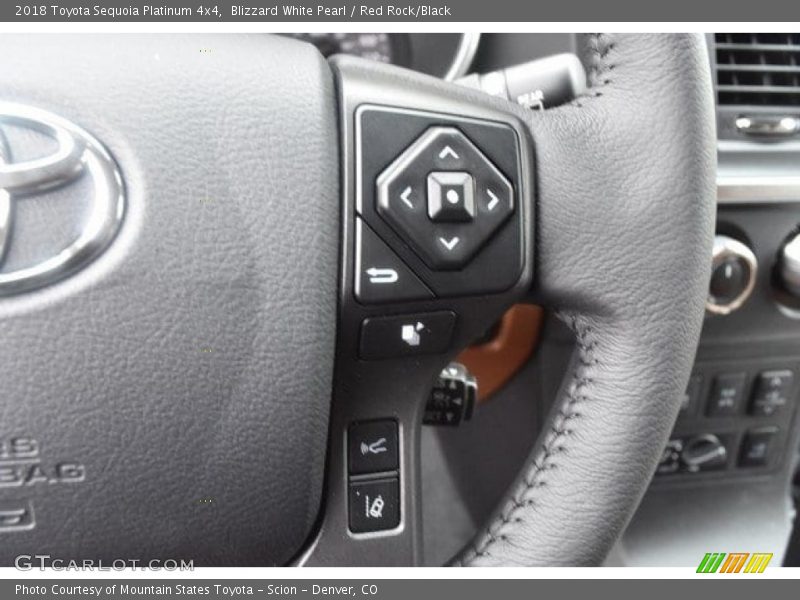 Controls of 2018 Sequoia Platinum 4x4