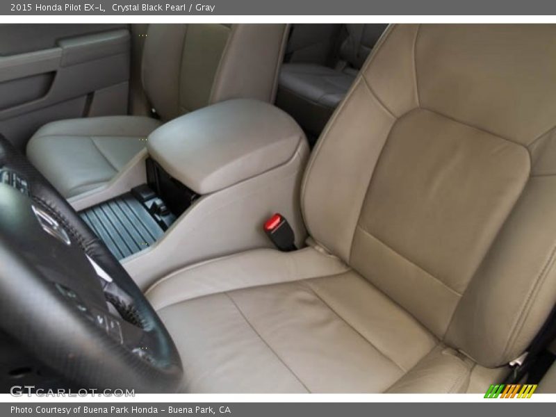 Crystal Black Pearl / Gray 2015 Honda Pilot EX-L
