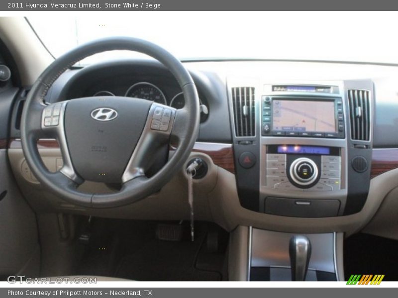 Stone White / Beige 2011 Hyundai Veracruz Limited