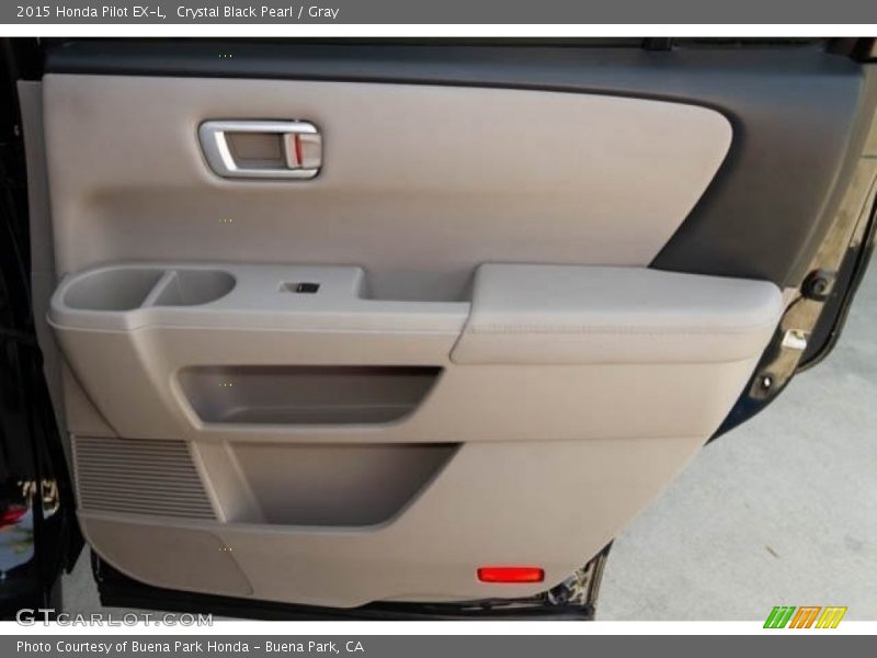 Crystal Black Pearl / Gray 2015 Honda Pilot EX-L