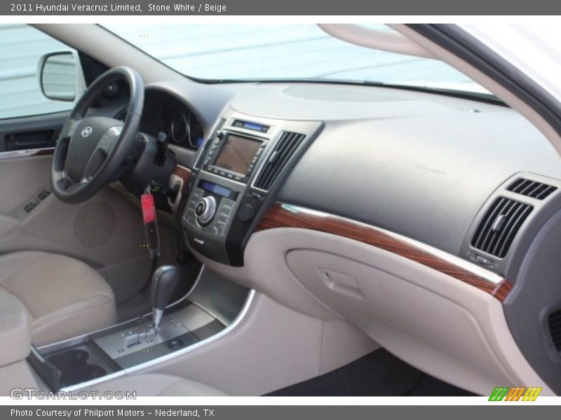 Stone White / Beige 2011 Hyundai Veracruz Limited