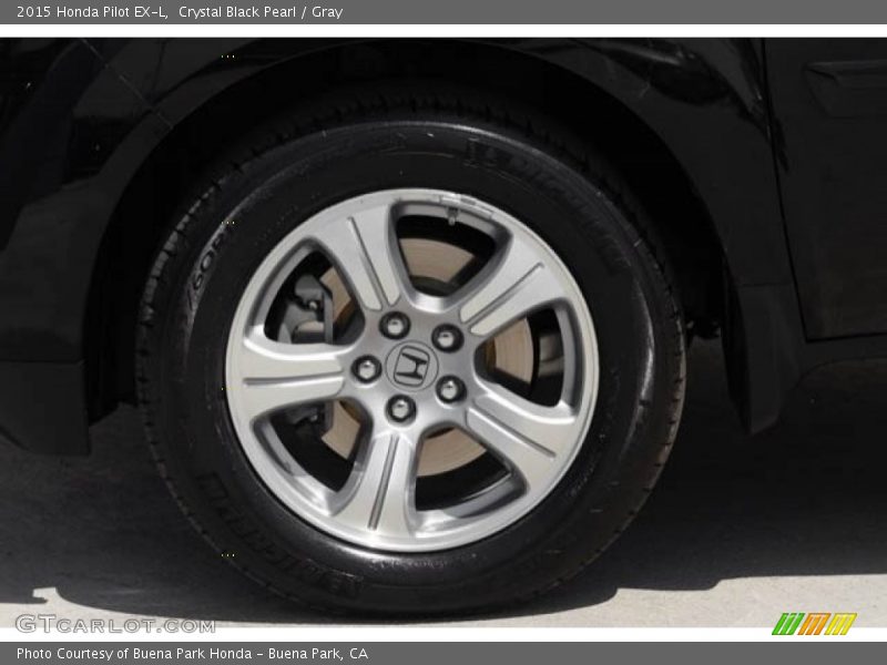 Crystal Black Pearl / Gray 2015 Honda Pilot EX-L