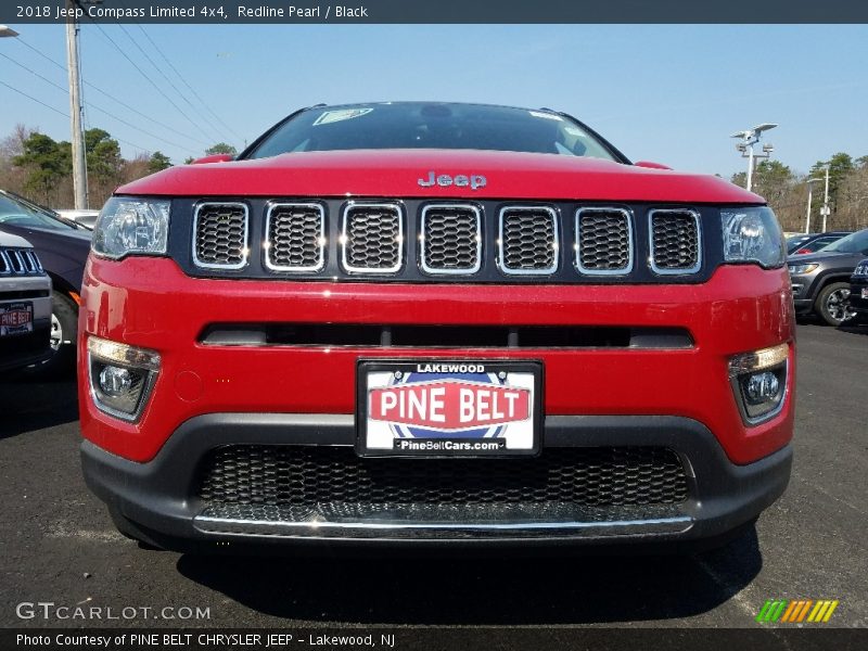 Redline Pearl / Black 2018 Jeep Compass Limited 4x4