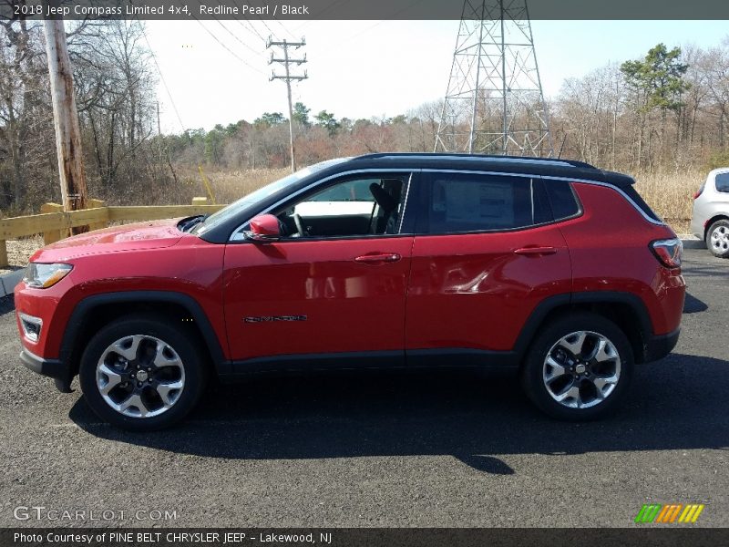Redline Pearl / Black 2018 Jeep Compass Limited 4x4