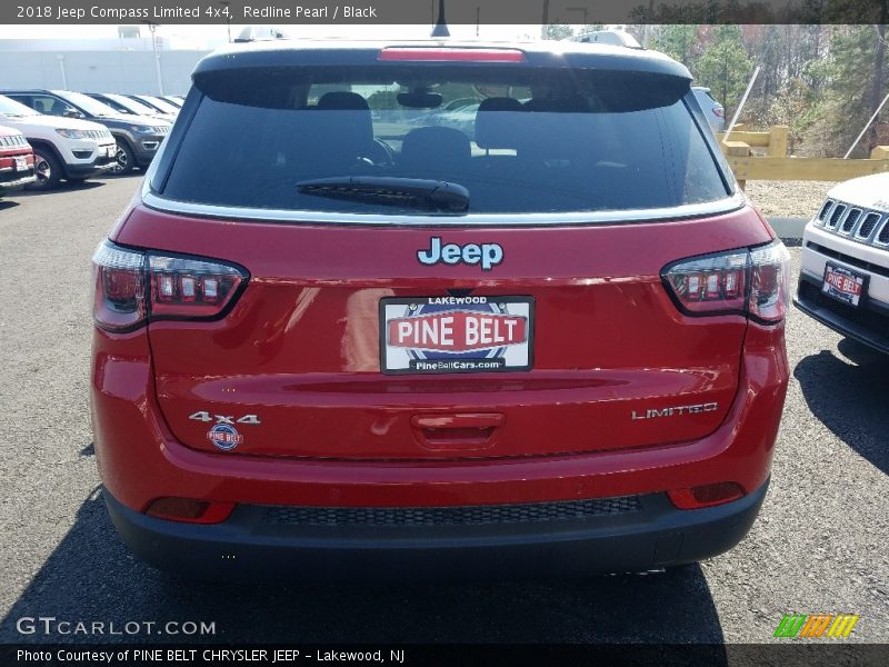 Redline Pearl / Black 2018 Jeep Compass Limited 4x4